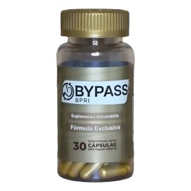 Bypass Bpri 30 Cap Inhibidor De Apetito 100 Natural Sin Sabor                                                                                         