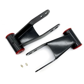 SDELSOR 712120 Suspension Rear Drop Lowering Shackle Kit Compatible with 2019 2020 2021 2022 Chevy Silverado GMC Sierra 1500