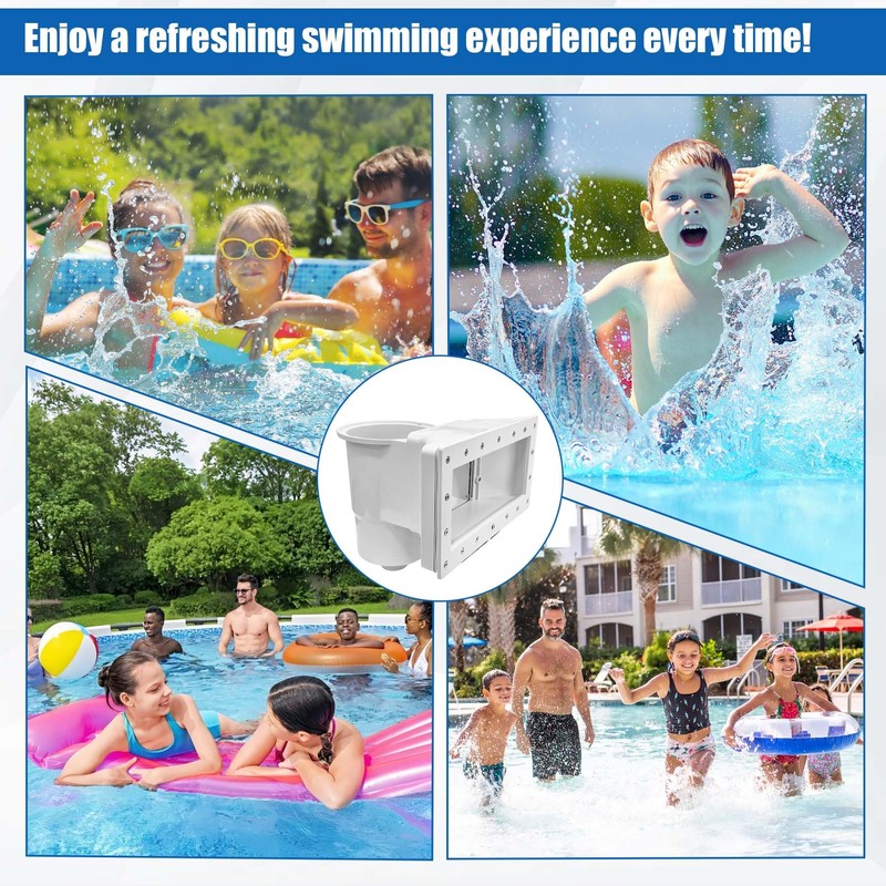 showingo Wide Mouth Above Ground Pool Skimmer Kit Through Wall