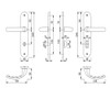 Hoppe Tôkyô 1710/273P Double-Sided Bathroom Door Handle and Lock Set
