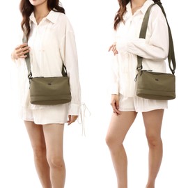 cotwoco Crossbody Bag – Umhängetasche Damen Wasserdicht Nylon Kleine Umhängetasche,Leichte Schultertasche Verstellbarer Breitem Freizeit Kleine Messenger Bag für Einkaufen, Reisen 3 fächern