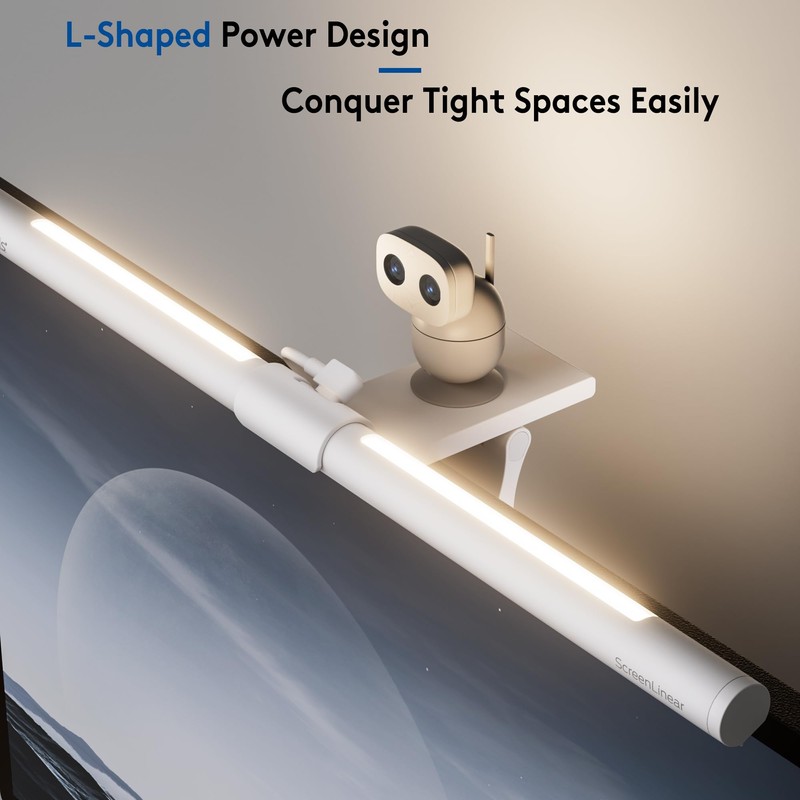 Quntis Monitor Light Bar with Remote, Eye-Care No Glare, Space