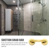 Gold Suction Grab Bar, Removable Bathroom Safety Handle