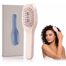 Masajeador de Cuero Cabelludo, con Luz Roja y Aplicador de Aceite, Aplicador de Aceite para el Cabello 2 en 1, Dispensador de Aceite Impermeable Ipx7,Roja para Cabello, Anticaída y Relajante