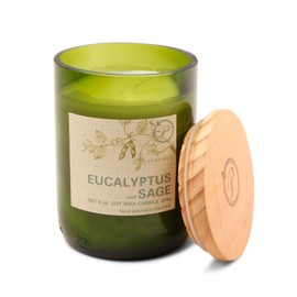 Paddywax Candles Eco Collection Soy Wax Blend Candle in Glass Jar, Medium- 8 Ounce, Eucalyptus & Sage