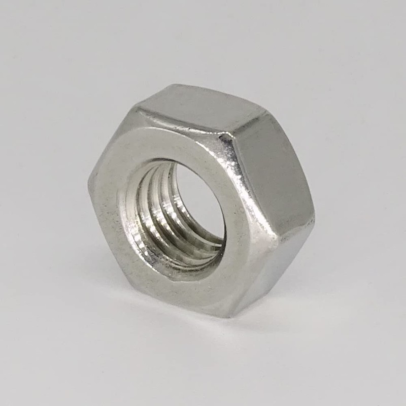 20 x Stainless Steel Hex Nuts M10 x 1, Fine