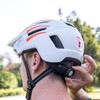 Urban Prime Unisex - Adult Helmet, White/Orange, L