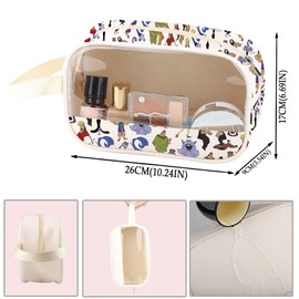 ZJXHPO Kuzco Emperors Clear Makeup Bag Kuzco Poison Chosen Specially To Kill PU Leather Cosmetic Bag With Handle (Kill Poison PU)