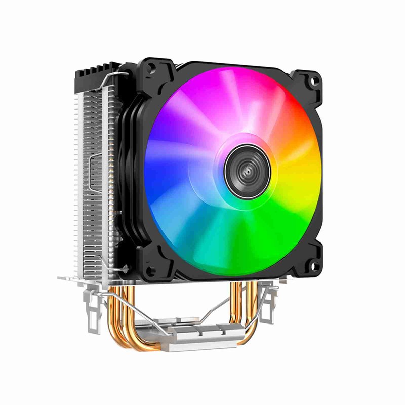 CPU Cooler Mini Colorful Light 2000rpm With 2 Heat Pipes