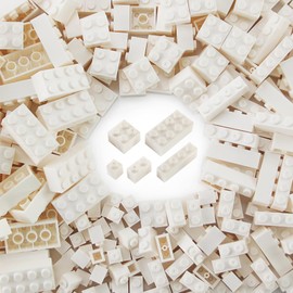 Feleph Classic bricks set, 320 pieces, mixed 1 x 1, 1 x 2, 1 x 4, 2 x 2, 2 x 4 building blocks for children, basic bricks