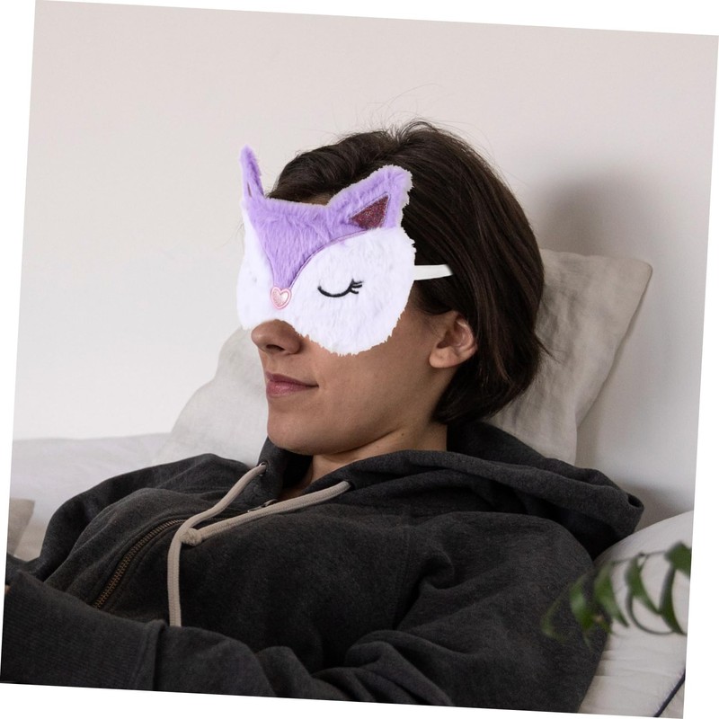 FOMIYES Cute Animal Plush Eye Masks Fox Rabbit Sleep Masks