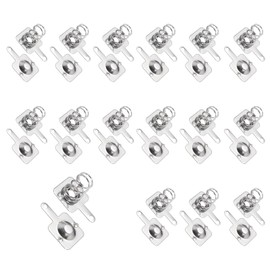 MECCANIXITY 15 Set Battery Spring Metal Contact Plate 10mm x 9mm Positive Negative Unipolar Conversion Nickeling Plate for Battery Holder and Electronic Toys