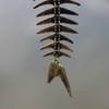 WANLIAN Fish Skeleton Wind Chime,Fishbone Wind Chime,Wind Chimes Vintage Fishbone