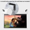 UineHiot Projector Screen Mount, Wall Mountable, Compatible with Most Projectors,