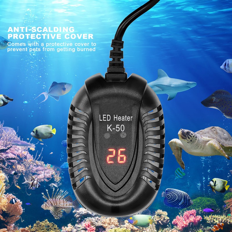 Submersible Aquarium Heater Fish Tank LED External Thermostat Quartz Heating