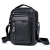 Achiyu Men's Shoulder Bag, Genuine Cowhide Leather, Lightweight, Waterproof, Crossbody