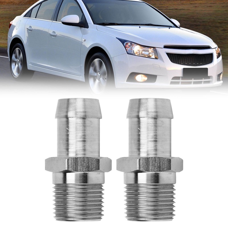 2 Pcs 1/2in NPT Male Thread to 5/8in Barb Connector
