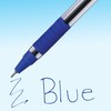 Paper Mate Ballpoint Pens, Comfort Grip, Fine Point (0.7mm), Blue,