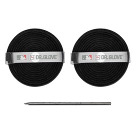 Franklin Sports Glove Lacing Repair Kit - Dr. Glove Baseball + Softball Glove Leather Laces + Relacing Needle - Laces for Fielder + Catcher's Mitts - Premium Glove Relacing Kit - Black Laces, 72"