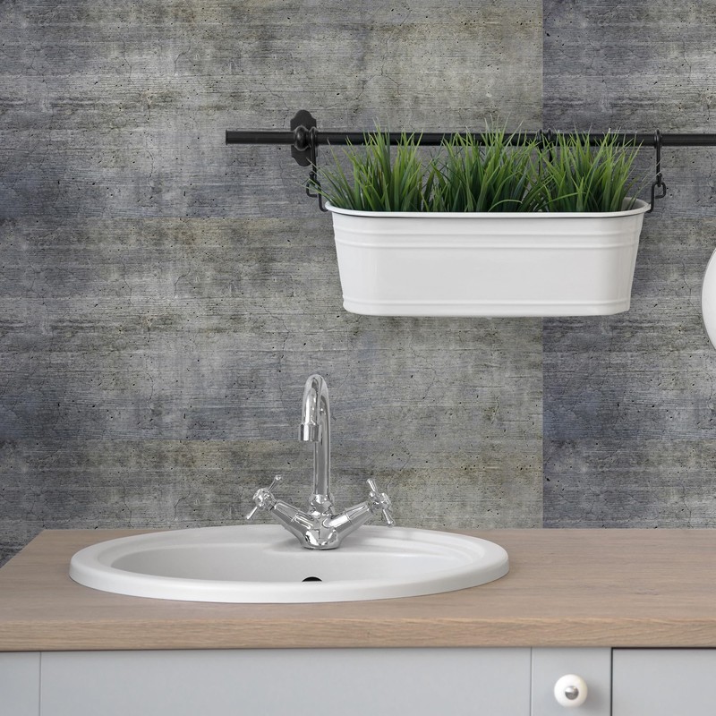 AMAZING WALL 20 Pcs PVC Peel and Stick Backsplash for