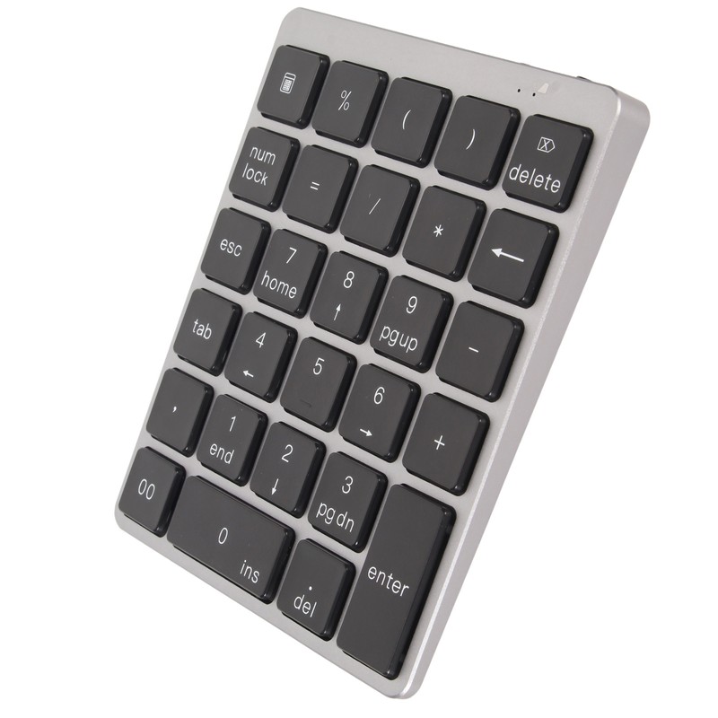 Numeric Keyboard Mini USB Rechargeable Wired 28 Keys Thin Portable