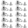 10pcs Head O-Ring Head Button Stud Rivets with Studs Screw
