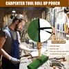 BLIRITEL Tool Roll Up Bag, Canvas Tool Organizer with 4