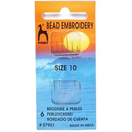 Pony Gold Eye Sewing Needles: Beading/Embroidery, Multi-Colour