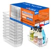 Lifemaster 10-Piece Stackable Refrigerator Bin Organizer Set with Easy Grip