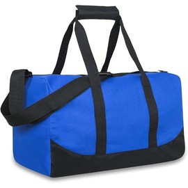 Canvas Duffle Bags for Men and Women – Travel Weekender Overnight Carry-On Shoulder Duffel Tote Bags Luggage Durable Polyester - Colour: Blue