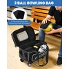 Aisthtea 2 Ball Bowling Bag with Wheels, Bowling Bags 2