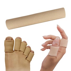 Wonder Care 1 Piece Toe Cushion Tube Bunion Pads Toe Tube Sleeves Soft Gel Corn Pad Protectors for Cushions Corns, Blisters, Calluses, Toes and Fingers (Length 6" X Diameter-0.59")