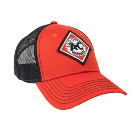 Allis Chalmers Hat, Vintage Milwaukee Logo, Orange with Black Mesh