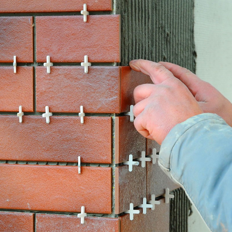 uxcell 1200Pcs Tile Spacers, 1.5mm 1/16" Cross Shape Wall Floor