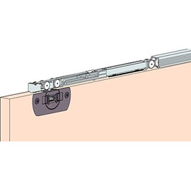 Hawa Clipo 16 damping system (sliding door fitting), door damper for 2 sliding doors up to 16 kg