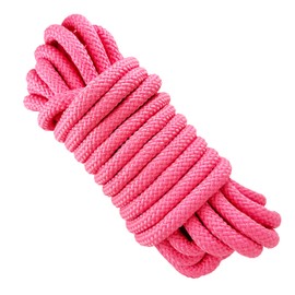 12MM Heavy Duty Rope Cord. Paracord. Polyester Climbing Rope. Strong Thick Braided Outdoor Rope. Made in Spain. 10M. Pink