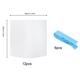 12Rolls Small White Trash Bags 3 Liter (0.8 Gal) - Mini Garbage Bags, Perfect for Small Trash Cans in Bathroom, Office, Car - Tear Resistant & Lightweight