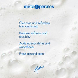 Mirta De Perales Milk Shampoo for Normal to Dry Hair | Gentle Protein-Rich Cleanser with Milk Protein, Silk Protein & Soy Extract | Restores Softness, Strength, Elasticity & Natural Shine