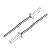 sourcing map 100Pcs 1/8"x3/8" Aluminum Blind Rivets, Aluminum Grip and