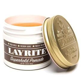 LAYRITE Super Hold Pomade, Water-Based Pomade, 4.25 OZ (Approx. 4.2 oz (120 g)