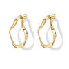 Posts Wavy Statement Drop Earrings | Lightweight Twisted Infinity Hoop