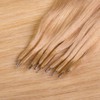 hair2heart Premium Nanoring Extensions Real Hair Straight 25 Strands 0.8