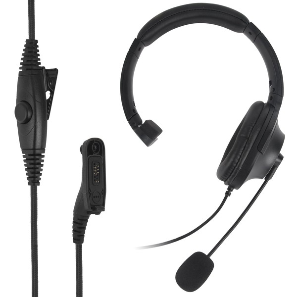 WODASEN Single Side Earmuff Noise Cancelling Overhead Headset with Boom
