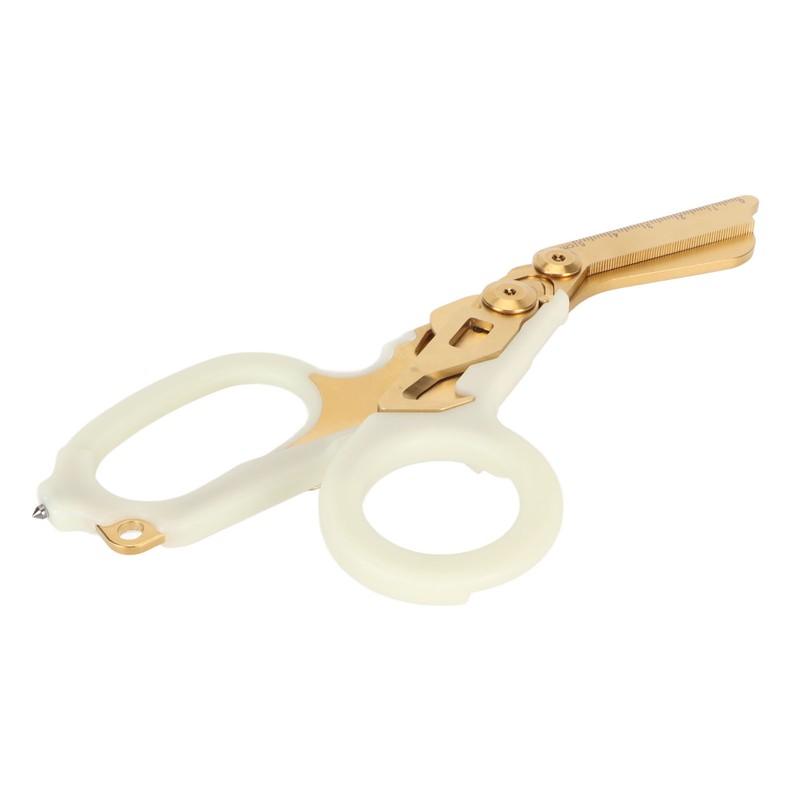Emergency Response Shears with Glass Breaker Stainless Steel Plastic Luminous