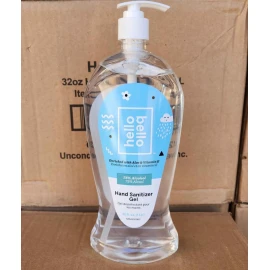 Hello Bello 2PK Hand Sanitizer Hello Bello 32 oz Extra Large Gel Hand Sanitizer 75% Alcohol