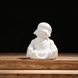 Carefree Fish Aquarium Decoration Minimalist Sandstone Buddha Fish Tank Decor Bring Home a Ray of Sunshine