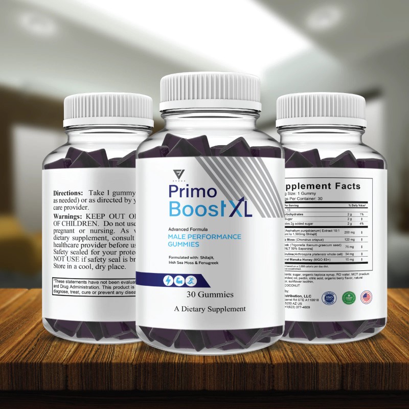 Primo Boost XL Gummies, PrimoBoostXL Maximum Performance (30 Gummeis)