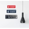 Signs ByLITA Standard No Face Mask No Service Sign (Brushed