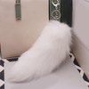Haoyull Keychain,Large Foxes Tail Keychain Accessory Fashionable Faux Foxes Tail