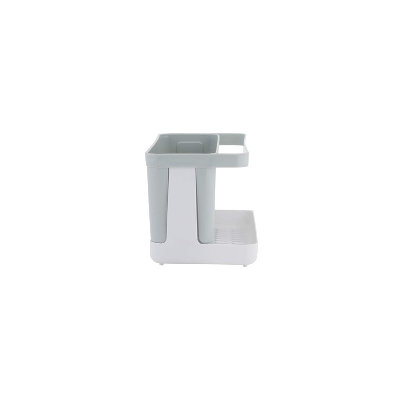 axentia 130669 Caddy Sink Organiser for Kitchen, Plastic, Grey/White, Approx.